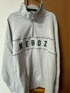 Keboz グレー ジップアップ スウェット XXL