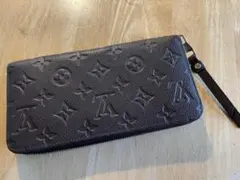 ルイ・ヴィトン モノグラム・アンプラント ジッピーウォレット ブラウン
