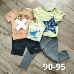 ベビー　90-95cm　Tシャツ&パンツ　4点セット