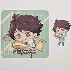 ハイキュー　アンティーク　ピック　コースター　及川徹