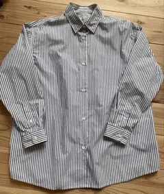 ニコアンドストライプシャツブルー