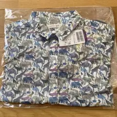 センスオブワンダー リバティ　ズー　長袖シャツ　リボン付き　130