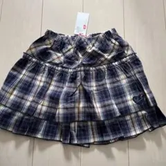 KPknit planner チェック柄キュロットスカート 150