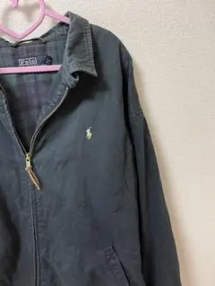 ラルフローレン ブラックジャンパー 古着90s 入手困難のサムネイル