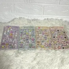 可愛いキャラクターシールセット 4枚