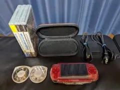 PSP 本体 レッド ソフト5本セット