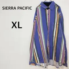 SIERRA PACIFIC長袖シャツ 【XL】ストライプ マルチカラー