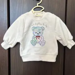 裏起毛　長袖トレーナー　80センチ