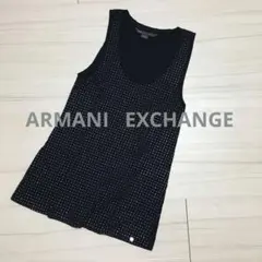 ARMANI EXCHANGE ゆるタンクトップ　ロゴチャーム　スタッズ風のサムネイル
