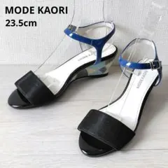 未使用級✨️MODE KAORI【23.5cm】ステンドグラスヒール　サンダルのサムネイル