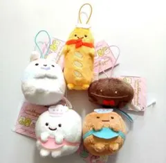 すみっコぐらし あつまるんです いろんななかまゴムひも付きマスコット5点【新品】
