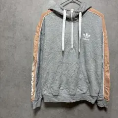 adidas アディダス トレフォイル 袖ライン パーカー ハーフジップ　XLのサムネイル