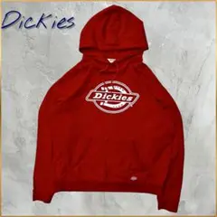 Dickies ディッキーズ ロゴ入り プルオーバー パーカー レッド M