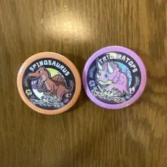 スピノサウルス・トリケラトプス バッジセット