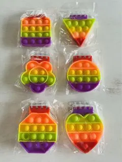 プッシュポップバブル　ノート／メモ帳型　６点セット