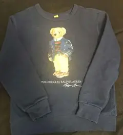 複数回使用 ポロラルフローレン Polo Bear 裏起毛トレーナー サイズ6