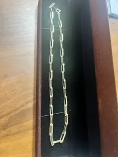 k18 ペーパークリップチェーン ネックレス 幅5.2mm 44cm 12g - メルカリ