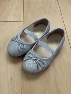 petit main バレエシューズ シルバー 14cm