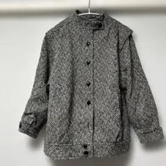ウール混紡 ヘリンボーンジャケット