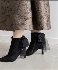 RANDA 2WAYバックリボンストレッチブーツ L