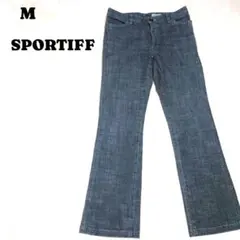スポーティフ　ダークグレー ブーツカットデニム　M 綿95%のサムネイル