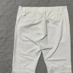 ●アディダスゴルフ●ストレッチパンツ O ホワイト スラックス 薄手 白 メンズ