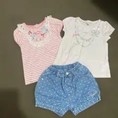 ￼ anyFAM&mother ways トップス2枚とショートパンツセット