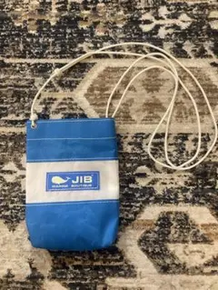 JIB ポーチ 青/白 ショルダーストラップ付きのサムネイル