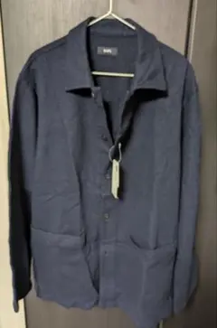 【新品】SHIPS ネイビー 長袖シャツ Lサイズ