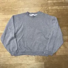 90s　無地　スウェット　ラッセルアスレチック　前V 古着　グレー　メキシコ製