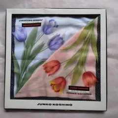 JUNKO KOSHINO 綿100%ハンカチ 花柄