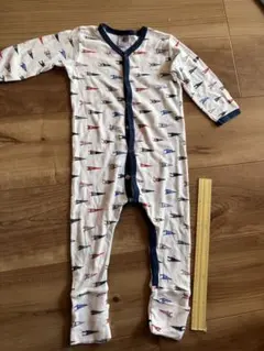プチバトー　ロンパース　80 カバーオール 長袖ボディ　新生児　パジャマにも