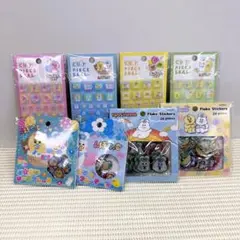 おぱんちゅ んぽちゃむ シール8種 カットピース おはじき フレークステッカー