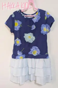 【120】ハッカキッズ　半袖　ワンピース