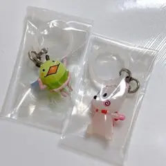 おじゃる丸　めじるしアクセサリー　ガチャ　電ボ　ニコリン坊