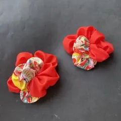 七五三髪飾り 赤リボン ヘアアクセサリー