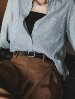 CREWRE クルーレ　ボタンスタッズレザーベルト crewre online shop / ボタンスタッズレザーベルト