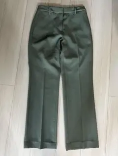 美品　プラステ　スラックス　パンツ　センタープレス　ブラウン　 裏起毛　S