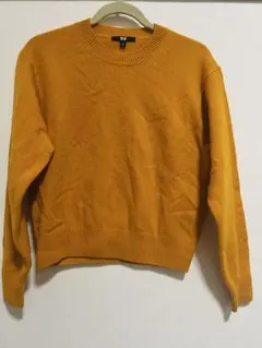 UNIQLO マスタード クルーネックセーター S