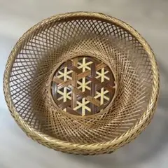 高級竹細工】有馬籠 凌雲斎 作 炭斗 菓子籠 盛物籠 茶道具 伝統工芸品