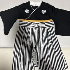 Aenak 袴ロンパース 男の子 サイズ70 黒