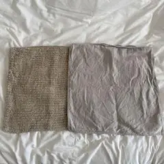 無印良品　クッションカバー　２枚セット
