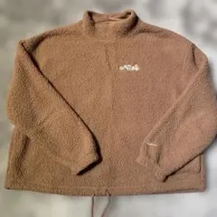 NIKE ナイキ ニットジャケット フリース ボア ブラウン Msize