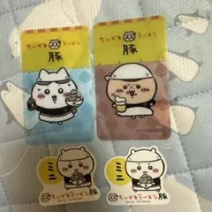 ちいかわラーメン豚 クリアカード ノベルティー ミニ ちいかわ くりまんじゅう