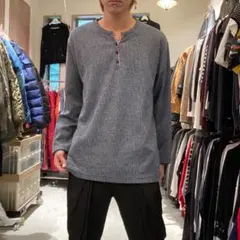 グレー 長袖カットソー