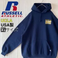 ラッセルUCLA BRUINS カレッジ プルオーバーパーカーUSA製 XL