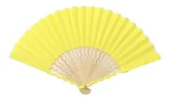 西川庄六商店　新品　カラー扇子　イエロー