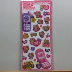 平成はっぴーフォンステッカーズ シール 　サンリオ日焼けキティ　在庫a