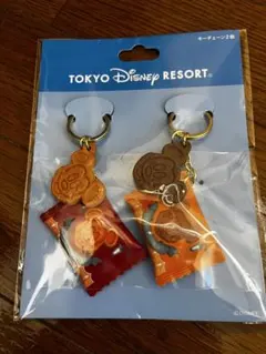 東京ディズニーリゾート　ミッキーワッフルクッキー　キーチェーン