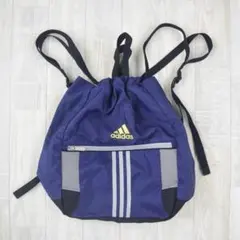 old adidas knapsack navy 00s y2k